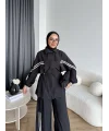 Pwn - İkbal Yan Şeritli Takım - Siyah