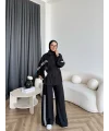 Pwn - İkbal Yan Şeritli Takım - Siyah