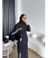 Pwn - İkbal Yan Şeritli Takım - Siyah