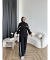 Pwn - İkbal Yan Şeritli Takım - Siyah