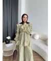 Pwn - Kante Fırfır Detay Takım - Yeşil