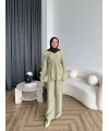 Pwn - Kante Fırfır Detay Takım - Yeşil