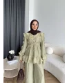Pwn - Kante Fırfır Detay Takım - Yeşil