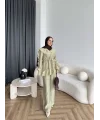 Pwn - Kante Fırfır Detay Takım - Yeşil