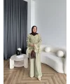 Pwn - Kante Fırfır Detay Takım - Yeşil