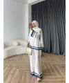 Pwn - Misia Etnik Desen Takım - Beyaz