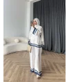 Pwn - Misia Etnik Desen Takım - Beyaz