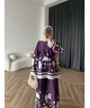 Pwn - Misia Etnik Desen Takım - Mor