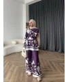 Pwn - Misia Etnik Desen Takım - Mor