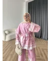 Pwn - Misia Etnik Desen Takım - Pembe