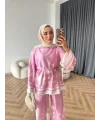 Pwn - Misia Etnik Desen Takım - Pembe