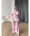 Pwn - Misia Etnik Desen Takım - Pembe