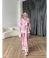 Pwn - Misia Etnik Desen Takım - Pembe