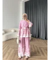 Pwn - Misia Etnik Desen Takım - Pembe
