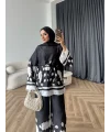 Pwn - Misia Etnik Desen Takım - Siyah