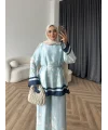 Pwn - Misia Etnik Desen Takım - Turkuaz