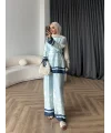 Pwn - Misia Etnik Desen Takım - Turkuaz