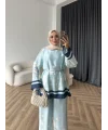 Pwn - Misia Etnik Desen Takım - Turkuaz