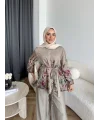 Pwn - Soya Çiçek Desen Takım - Haki