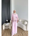 Pwn - Soya Çiçek Desen Takım - Pembe