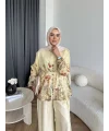 Pwn - Soya Çiçek Desen Takım - Sarı