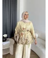 Pwn - Soya Çiçek Desen Takım - Sarı