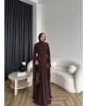 Qsh - Larmin Bel Detay Sandy Elbise - Kahve