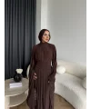 Qsh - Larmin Bel Detay Sandy Elbise - Kahve