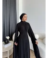 Qsh - Larmin Bel Detay Sandy Elbise - Siyah