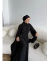 Qsh - Larmin Bel Detay Sandy Elbise - Siyah
