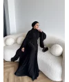 Qsh - Larmin Bel Detay Sandy Elbise - Siyah