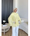 Qu - Lesta Balon Kol Gömlek - Sarı
