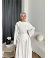 Qu - Maim Keten Pantolonlu Takım