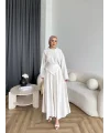 Qu - Maim Keten Pantolonlu Takım