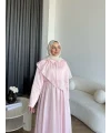 Qu - Mathis Pelerinli Vual Elbise - Pembe