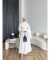 Qu - Volan Kol Pantolonlu Takım