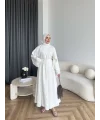 Qu - Volan Kol Pantolonlu Takım