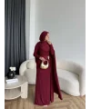 Sandy Arabic Elbise - Bordo