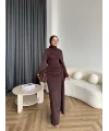 Sandy Arabic Elbise - Kahve