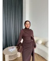 Sandy Arabic Elbise - Kahve