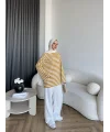 Seh - Çizgili 2 İplik Sweat - Sarı