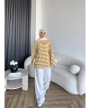 Seh - Çizgili 2 İplik Sweat - Sarı