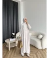Seh - Kanel Yırtmaç Detay Takım - Bej