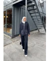 Selita Ön Fermuarlı Triko Takım - Lacivert