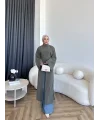Pln - Siena Yırtmaçlı Bluz - Haki