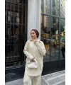 Sina Fermuarlı Takım - Bej
