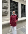 Soul Taşlı Hırka - Bordo