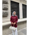 Soul Taşlı Hırka - Bordo