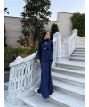 Sue Tasarım Elbise - Lacivert