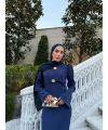 Sue Tasarım Elbise - Lacivert